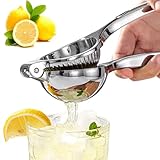 MINGZE Exprimidor Manual de Limón, Exprimidor Manual de Acero Inoxidable, exprimidor de limón premium de acero inoxidable, lemon squeezer, citrus press