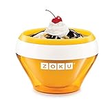 Zoku ZK120-OR Máquina de helado, acero inoxidable, naranja, 350 ml