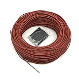 Jaqperd 12K Heat 50M 12K 33Ω/M Cable Calefactor de Fibra de Carbono Cable Calefactor de Piso de 3MM Cable Calefactor de Silicona de Alta Temperatura