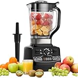 Enfmay Batidora de Vaso 2000W, Profesional Licuadora de 2L sin BPA con 4 Programas, 8 Velocidades, 33000 r/min, Limpieza Automática, Blender Licuadoras para Zumos, Batidos, Verduras, Frutas