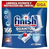 Finish Powerball Quantum Infinity Shine Pastillas para el Lavavajillas con Protección del Cristal, 166 Pastillas