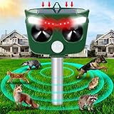 EUZLABBY Repelente de Topos solares,Ahuyentador de Topos ultrasónicos,Ahuyentador de Topos,5 Modos IP64 Impermeable,Repele Animales de Exterior como Gatos, Ratas, Perros, pájaros, Zorros.