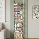 UMDONX Organizador Colgante, almacenaje sobre la Puerta de 9 estantes, Organizador metálico sobre la Puerta para Cocina, baño, Dormitorio, Oficina, etc. (Blanco)