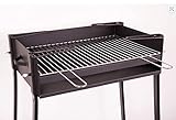 EL ALMACEN DEL PROFESIONAL BARBACOA 40*60 CM PORTATIL DE LEÑA Y CARBON con Soporte para PAELLERA Ideal Camping Y Playa