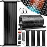 tillvex Calefactor Solar para Piscina 60 x 600 cm | Sistema de Calefacción Ecológico | Manta Térmica de Piscina Set Completo | Panel Solar Calentador de Agua