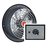 250mm Ventilador industrial con 500W Regulador de Velocidad Ventilación Extractor Helicoidal Helicoidales Ventiladores ventiladore industriales extractores aspiracion mura pared ventana