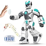 VATOS Robot de Control Remoto Extra Grande, Robot RC programable de 40 cm con Canto, Baile, detección de Gestos y Control de Voz, Robot Inteligente para niños pequeños 3 4 5 6 8+