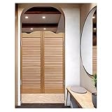 Puerta Pasillo Puerta abatible de madera maciza, Puertas de café Puertas abatibles, Retro Louvered Café Interior Saloon Puerta abatible de madera maciza ( Color : A , Size : W75xH70cm(29.52x27.55in) )