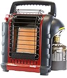Mr. Heater Calentador de gas portátil Buddy con adaptador para cartuchos de gas con rosca de 7/16, potencia de hasta 2,4 kW, calefactor para exteriores o acampadas