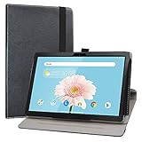 LiuShan Rotary Funda para TECLAST P20HD / TECLAST M40 Tablet, Folio Soporte PU Cuero con Funda Caso para 10.1' TECLAST P20HD / TECLAST M40 /M40 Pro /M40se Tablet,Negro