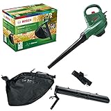 Bosch aspirador y soplador de hojas eléctrico UniversalGardenTidy 2300 (2300 W, bolsa colectora de 45 l, velocidad variable, para soplar, aspirar y triturar las hojas, en caja)