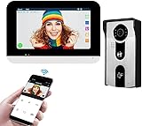 OBO HANDS Sistema de Videoportero con Cable de 7pulgadas WiFi Monitor Interior Tuya 1080P Cámara Exterior Detección de Movimiento Visión Nocturna Audio Bidireccional