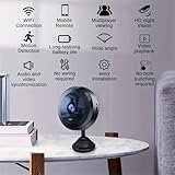DVONE Mini Camara Espia, 1080P HD Mini WiFi Oculta Cámara Espía para Ver En El Movil, con Audio y Vídeo, con Batería de Larga Duración, para Exteriores/Interiores