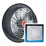 250mm Ventilador industrial con 500W Regulador de Velocidat Ventilación Extractor mura pared Helicoidal Helicoidales Ventiladores Axial axiales extractores