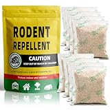 Repelente de roedores, repelente de ratones, repelente de ratones para exteriores e interiores, mantiene a los ratones alejados de los nidos en el gabinete, mejor que los ultrasónicos, 8P