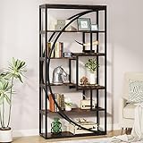 Tribesigns Estantería Industrial Etagere de 5 Niveles, estantería de 180 cm de Alto con 8 estantes de Almacenamiento Abiertos, estantería de exhibición para el hogar, Oficina, Sala de Estar,