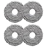 Gettimore Almohadillas mopa para Conga 13090 para Spin para Revol Robot Aspirador, seleccione entre paquetes de 4 o 10, Almohadillas Paños Piezas de Recambios, Lavables y Reutilizables (4 unidades)