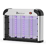 Buzzeap Repelente electrónico de Mosquitos para Interiores, insecticidas, matamoscas, Mata Insectos, Trampa eléctrica para Insectos con Luces LED para repeler Mosquitos y Moscas.