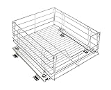 Maximex Cestas Organizadoras Extraibles para Muebles de Cocina, Metalicas, 50 x 40 x 19 cm