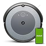 Robot aspirador con Wi-Fi iRobot Roomba i3152 -2 cepillos de goma multisuperficie - Óptimo mascotas - Compatible con asistente de voz y tecnología de coordinación Imprint, Gris Azulado
