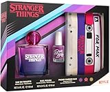 Stranger Things Estuche con EDT 100 ml, Esmalte de uñas y Bolso para móvil