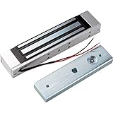 LIBO - Cerradura magnética eléctrica de 180 kg, control de acceso, cerradura electrónica de metal para puerta DC12V, tipo NC a prueba de fallos, para sistema de seguridad, puerta única