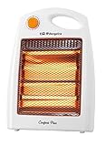 Orbegozo BP 5007 – Estufa de cuarzo con 2 niveles de potencia, 400 W y 800 W, diseño en color blanco, tamaño compacto