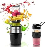 Duronic BL520 Mini Batidora de Vaso Personal 500W | Mini Batidora Eléctrica Individual | Cuchillas inox | Batidora portátil para Smoothies | Licuadora Batidos | 2 Botellas 570 + 440 ml BPA Free