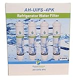 4x AquaHouse UIFS Compatible filtro de agua del refrigerador para Samsung DA29-10105J HAFEX/EXP WSF-100 Aqua-Pure Plus (sólo filtro externo)