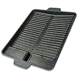 Z.M.C Plancha de 33 x 26 x 4 cm, accesorio para barbacoa de gas, parrilla ideal para camping, plancha, accesorio con revestimiento antiadherente, sartén para barbacoa de gas