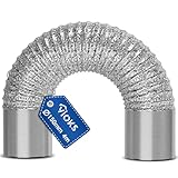 VIOKS Manguera de 150 mm para sistemas de conductos de aire 150 mm, para sistemas de ventilación 150erR, manguera de ventilación de 150 mm, manguera de aire acondicionado aislada