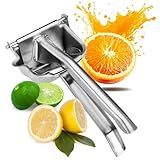 COM-FOUR® Exprimidor de cítricos de acero inoxidable - exprimidor para limones, naranjas, limas, granadas - exprimidor apto para lavavajillas (1 pieza - exprimidor de naranja)