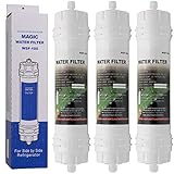 Magic Water Filter WSF-100 | Paquete de 3 - Filtro de Agua para frigorífico Samsung - Cartucho filtrante Externo para refrigerador, Nevera Americano - Filtros WSF100