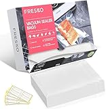 FRESKO Bolsas de Vacio para Alimentos, 120 Bolsas 20x30cm Bolsa Gofrada Envasado al Vacio con Textura de Grado Comercial para Cocinar al Vacío, sin BPA y Aprobada por la FDA