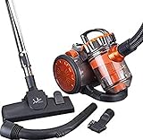 Jata AP999 Aspirador Ciclónico sin Bolsa, 700 W, Depóisto 2 L, Filtro HEPA, Cepillo para Todo Tipo de Suelos, Radio acción 8 m, Manguera telescópica