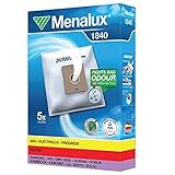 Menalux 1840 - Pack de 5 bolsas sintéticas y 1 filtro para aspiradoras Nilfisk Bravo, Coupe y One, Samsung, Solac Springtec y Taurus Polo 2000