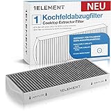 Filtro para BORA Pure PuaKF [PURU PUXU] X Pure Recirculación de la placa de cocina/extractor de humos, accesorio de repuesto – Sustituye a PUAKF – Juego de filtros de carbón activo para neutralizar