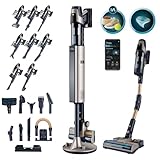 Cecotec Aspiradora Escoba Sin Cable Conga Rockstar 11500 Odyssey Station Connected IA, Máx 300 AW, 800 W, Inteligencia Artificial, App, Hasta 110min autonomía, Base autovaciado, Tubo Flexible, Kit Acc