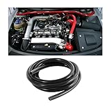 CGEAMDY Tubo De Silicona De Vacío Universal Para Coche, 6mm De Diámetro Interior 3m Alta Temperatura Manguera De Vacío De Silicona, Alto Rendimiento Línea de Tubo de Vacío (Negro)