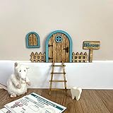 [ Pine & Kids ] Puerta de Ratoncito Pérez Personalizada de Madera a Color
