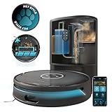 Cecotec Robot Aspirador y Friegasuelos Conga 14090 Twice Roller Home and Fill, Base de Autovaciado de Polvo y Agua, Navegación Láser, 8000 Pa, Fregado, App y Conexión Bluetooth y WiFi 2,4 GHz y 5 GHz