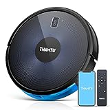 Thamtu G10H - Robot Aspirador con función de Limpieza, para Suelos Duros, alfombras, pelos de Animales, aspiradora con Alexa y aplicación, Potencia de aspiración de 2200 Pa, autonomía de 120 Minutos