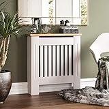 Vida Designs Arlington-Cubierta para radiador (Tablero de Densidad Media), Color Blanco, Madera de ingeniería, 19 x 78 x 83.3 cm