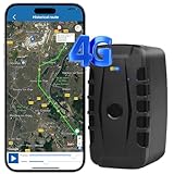 Localizador GPS para Coche 4G Aplicación de Seguimiento GPS sin suscripción Batería de 20000 mAh Seguimiento en Tiempo Real Magnético Impermeable IP67 Múltiples Aplicaciones/Alarma SMS/Geo-Cerca