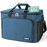 unycos - Bolsa Térmica Porta Alimentos【40L】 Nevera Portátil, Lunch Box Impermeable, Hermética e Isotérmica, Porta Fiambrera para Almuerzo, Oficina, Viaje, Pícnic o Colegio (Azul Oscuro)