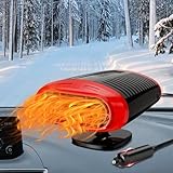 Qidoe 200W Calefactor de Coche 12v: Calefactor de Coche portátil Recargable de 12 voltios Calefactor de estacionamiento desempañador Temporizador Parabrisas Calentador Ventilador Calefactor Coche