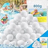 Frasheng 800g Bolas de Filtro Piscina,Bolas de Filtro,Filter Balls,Filtro de Depuradora Piscina,Filtro de Piscina de Bolas de Limpieza,Filtrado De Agua,Limpiador de Piscinas Sistema de Filtro