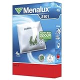 Menalux 3101 - Pack de 4 bolsas sintéticas y 2 filtro para aspiradoras Hoover Athos y Miele Series S2, S5 y S8, Classic C1, Complete C2 y C3, Ecoline S8