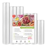 Bolsas al Vacío Alimentos Envasar Rollo - 6 Rollos (15+20x2+25x2+28)x 300cm Bolsa Gofrada para Envasadora,BPA Free,para Sous Vide Cocina,Conservación de Alimentos (6 Rollos (15+20x2+25x2+28)x 300cm)
