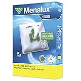 Menalux 1000 - Pack de 5 bolsas y 1 filtro para aspiradoras AEG, Alfatec, Electrolux, Progress, Tornado, Volta y Zanussi